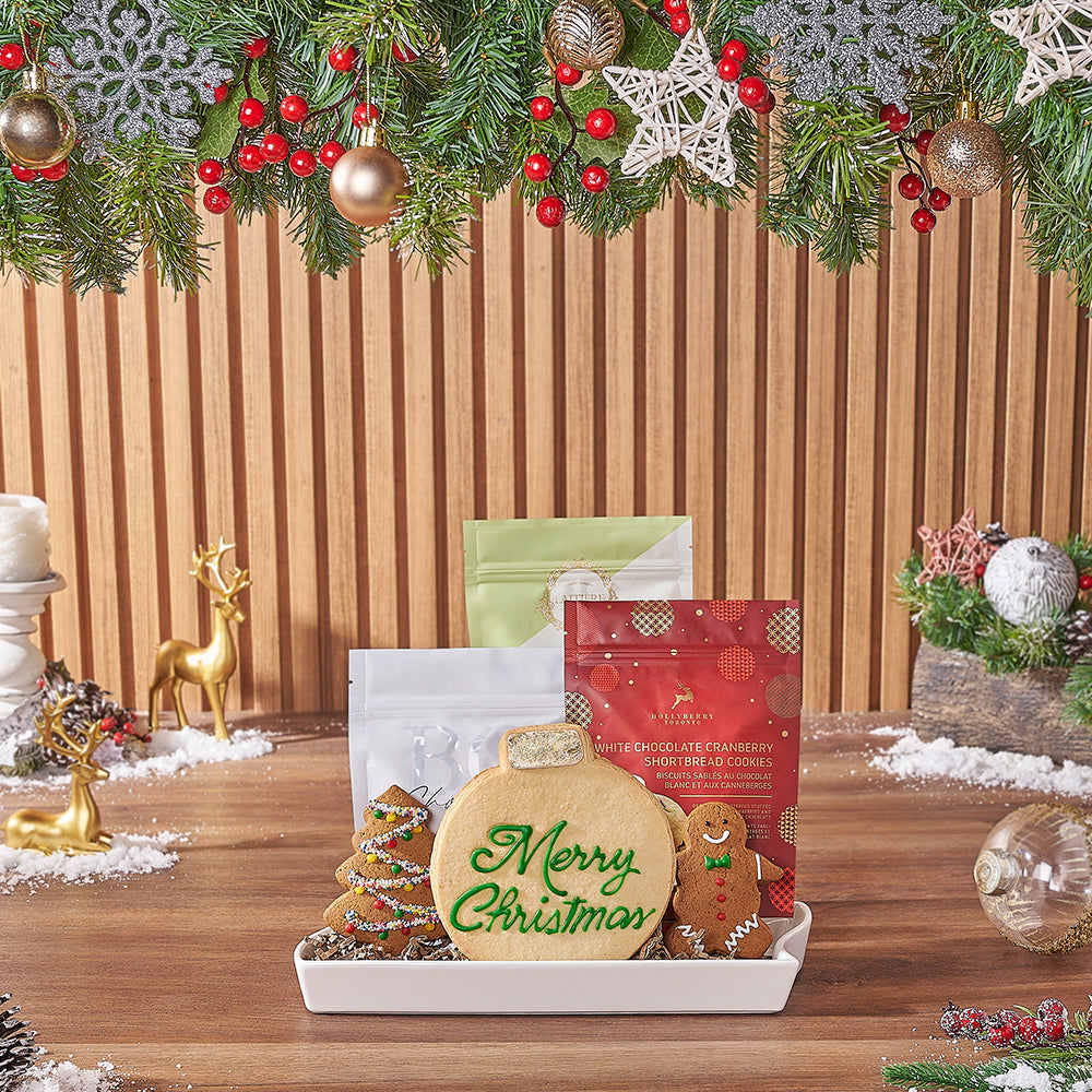 Christmas Ceramic Cookie Basket – how the gift is presented