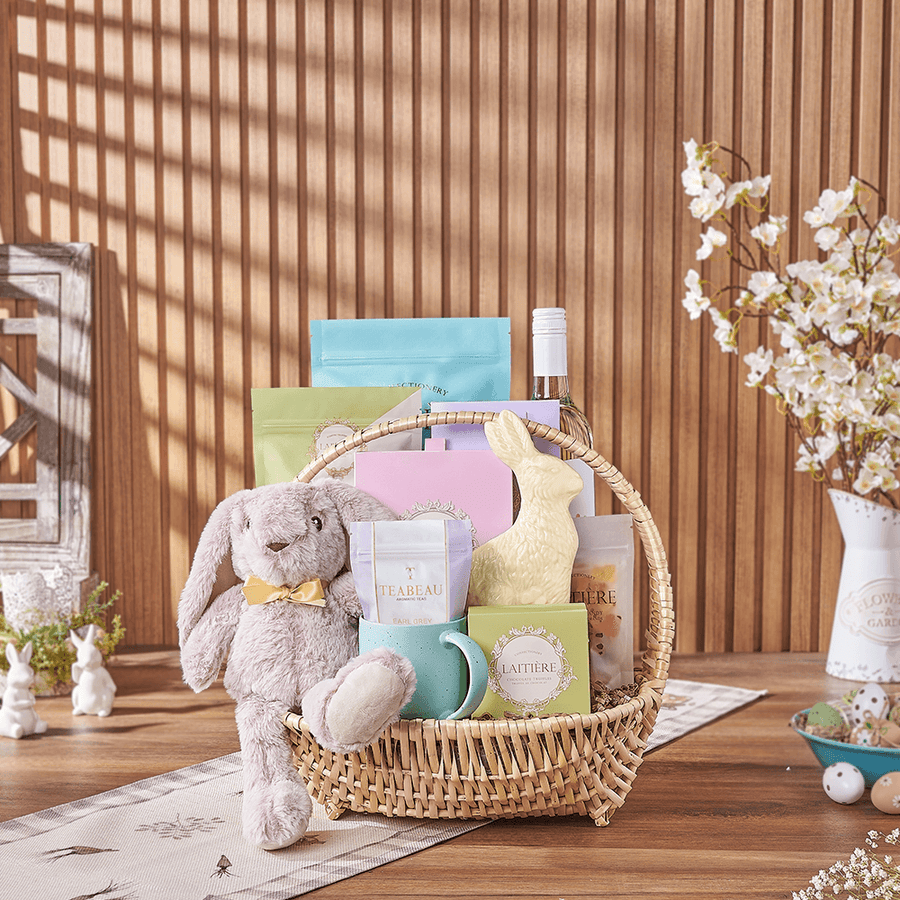 Easter Feast & Wine Gift, wine gift, wine, easter gift, easter, chocolate gift, chocolate, tea gift, tea, Maine delivery