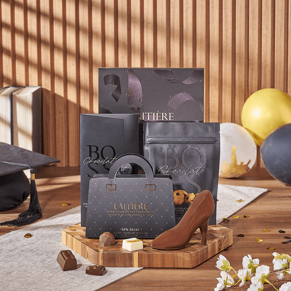 Graduation Chocolate Collection Gift Set – how the gift is presented
