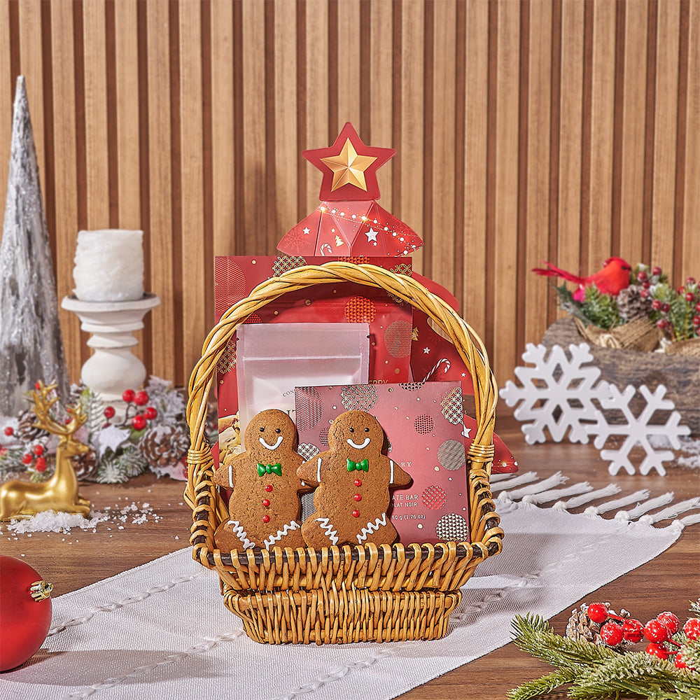 Hollyberry Assorted Chocolate Gift Basket – how the gift is presented