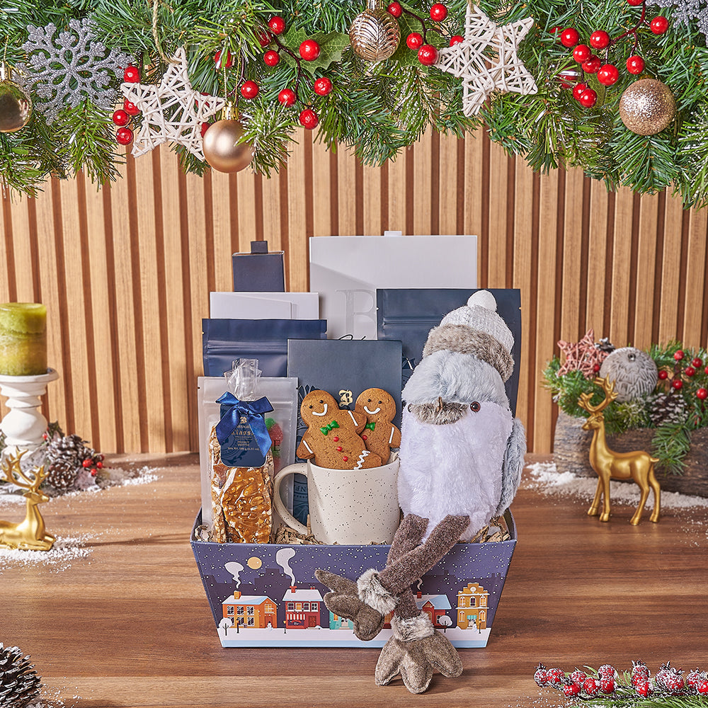 Holiday Truffle and Candy Basket – how the gift is presented