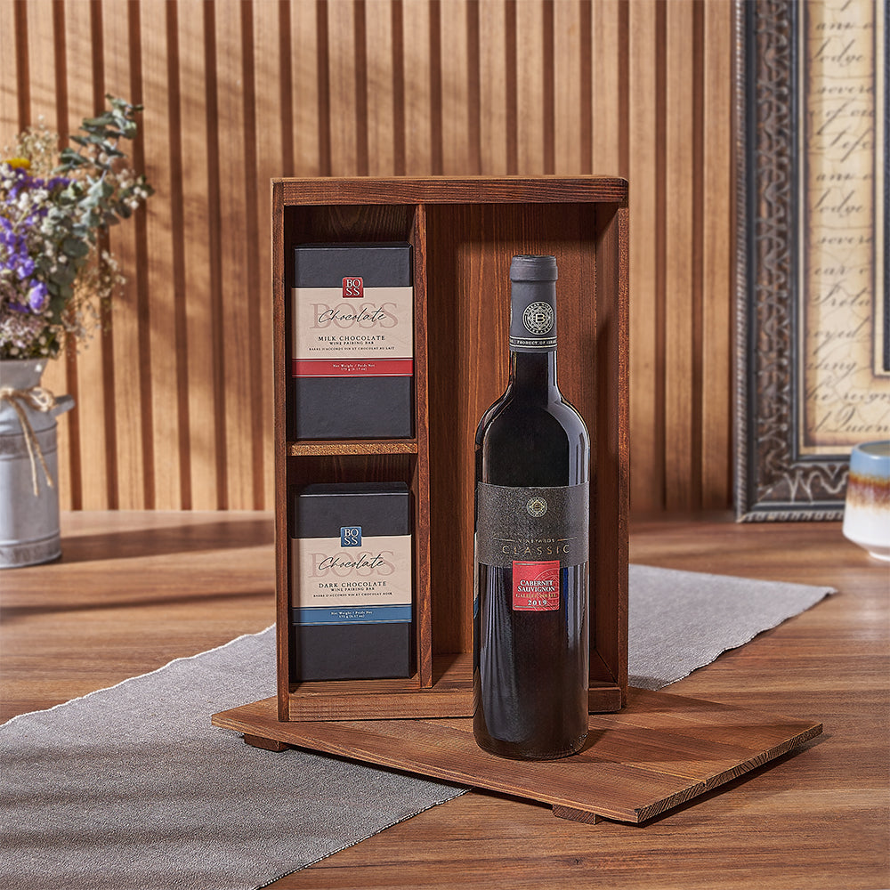 Wine Pairing Kosher Gift Box – how the gift is presented