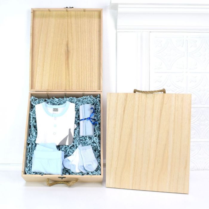 Baby Boy Washcloths Gift Box – how the gift is presented