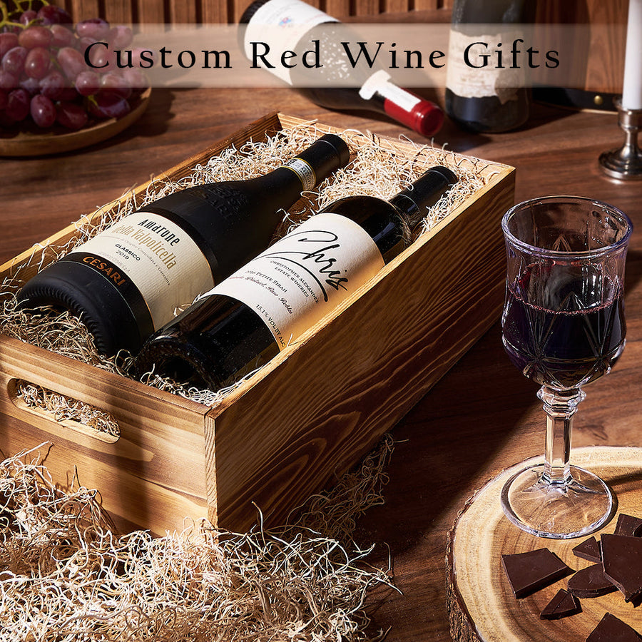 Red Wine Gifts from Maine Baskets - Wine Gift Basket - Maine Delivery