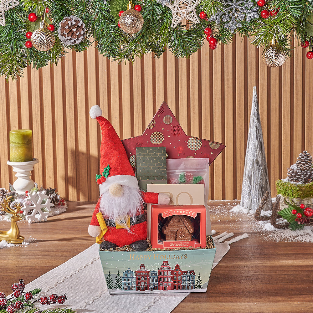 Christmas Market Candy and Sweets Basket – how the gift is presented