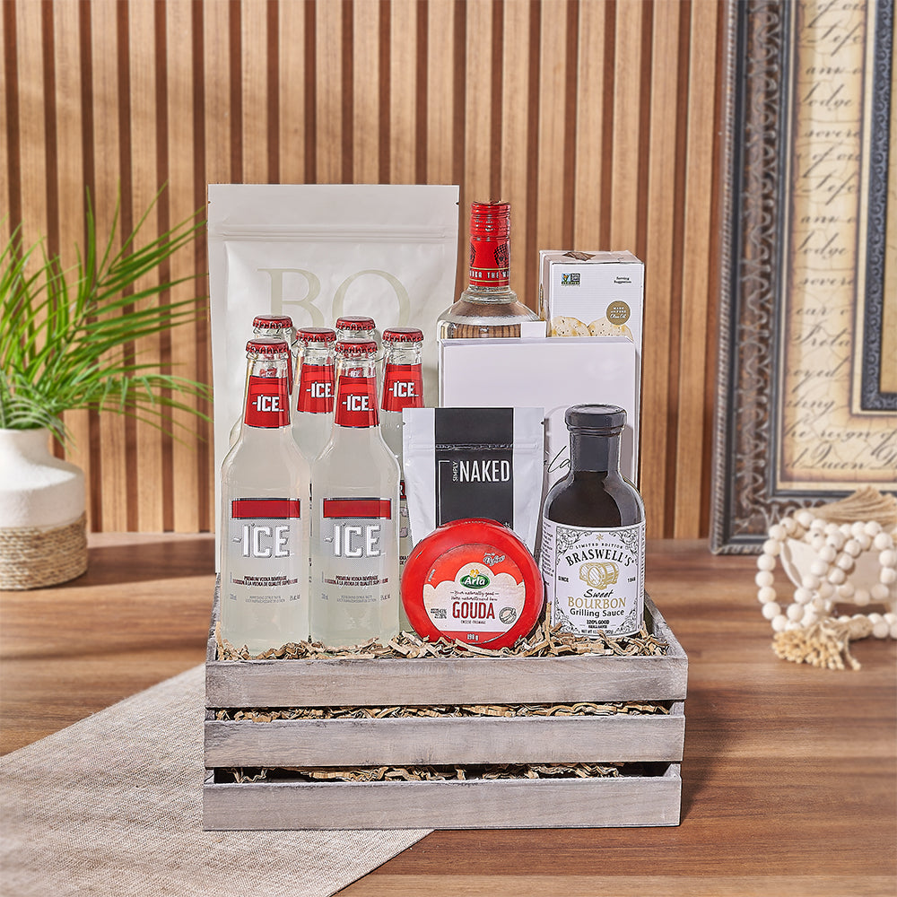 Elevate your party with our Chocolate &amp;amp; Cheese Celebration Gift Set, Maine delivery 
