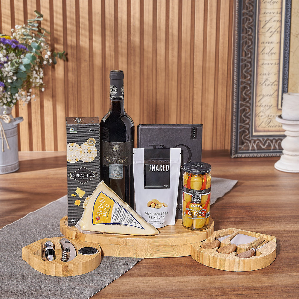 Kosher Wine &amp; Cheese Party Crate
Maine Baskets- Maine Delivery