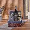 Happy Hanukkah Wine Gift Basket from Maine Baskets - Wine Gift Set - Maine Delivery