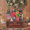 Ample Holiday Wine & Treats Basket, christmas gift, christmas, wine gift, wine, holiday gift, holiday, Maine delivery