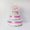 Baby Girl Diaper Cake Gift Set from Maine Baskets - Maine Delivery