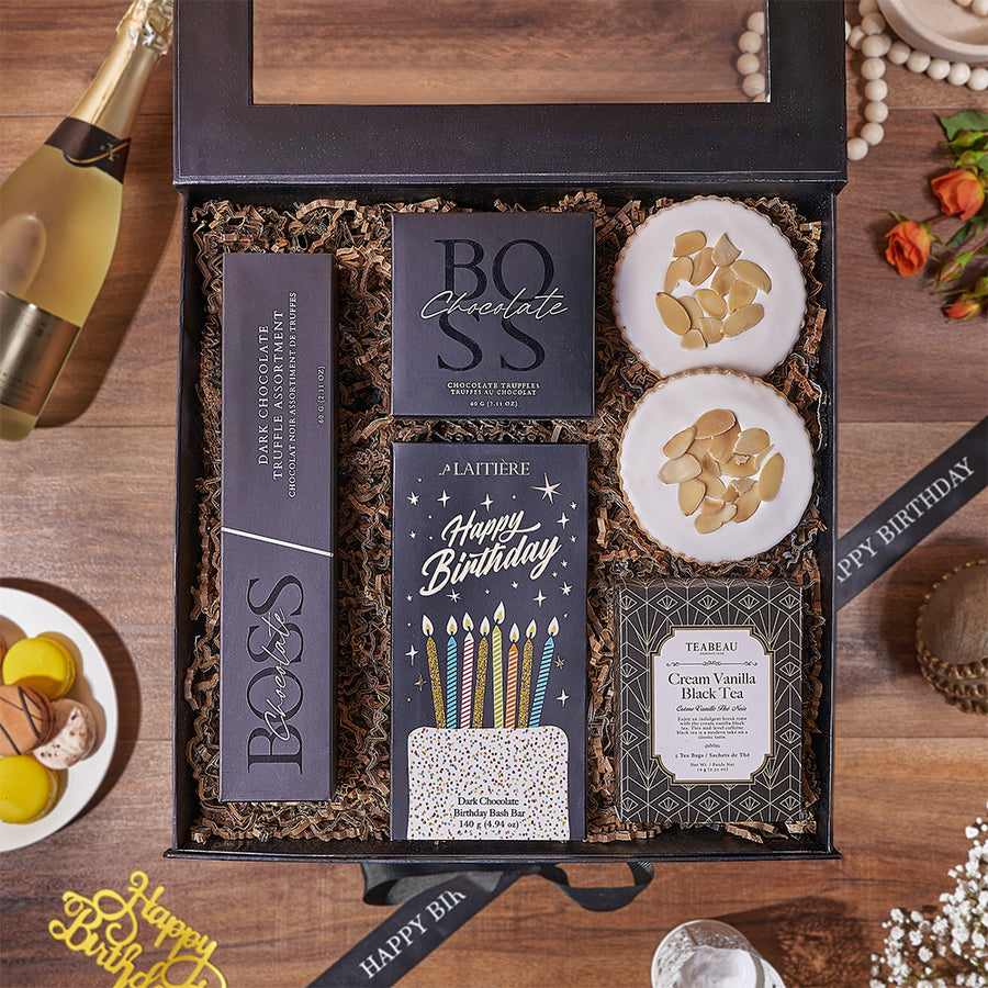 Birthday Bash Dessert Box, birthday gift, birthday, cookie gift, cookie, chocolate gift, chocolate, Maine delivery