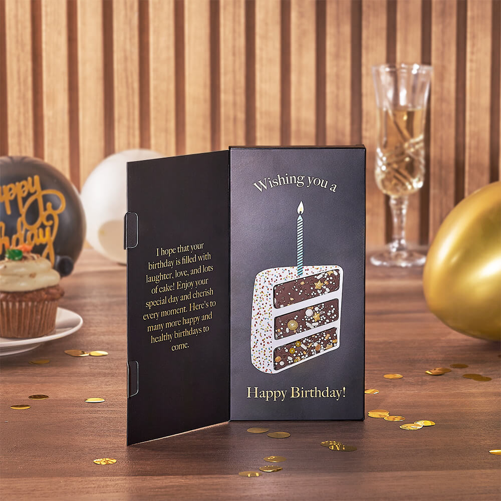 Birthday Sparkling Wine and Delights – how the gift is presented