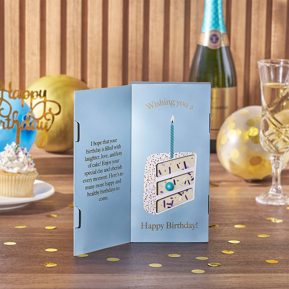 Birthday Wine and Bear Gift – how the gift is presented