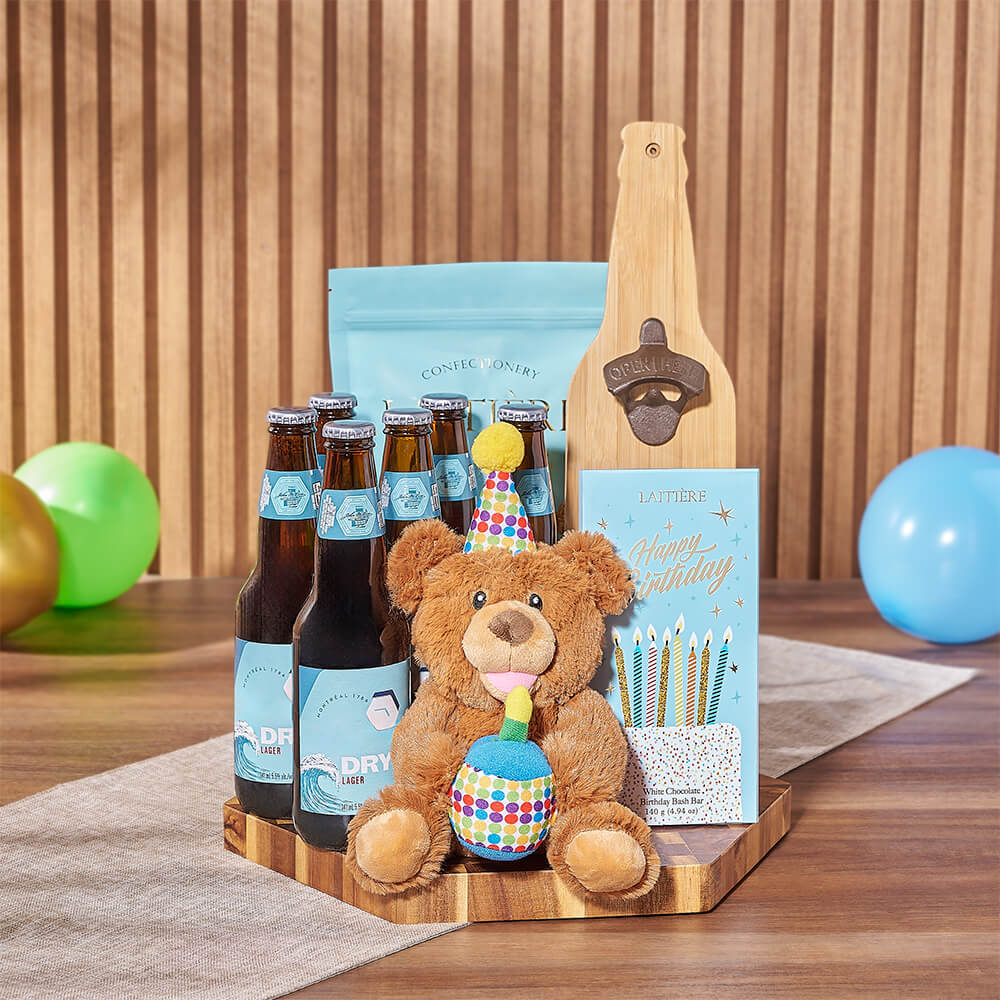 Birthday &amp; Beer Gift Board, birthday gift, birthday, beer gift, beer, chocolate gift, chocolate, Maine Delivery