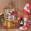 Canada Day Picnic Gift Basket from Maine Baskets - Wine Gift Set - Maine Delivery