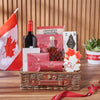 Canada Day Snack Basket from Maine Baskets - Wine Gift Set - Maine Delivery