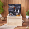 Carleton Liquor & Snack Crate from Maine Baskets - Liquor Gift Set - Maine Delivery