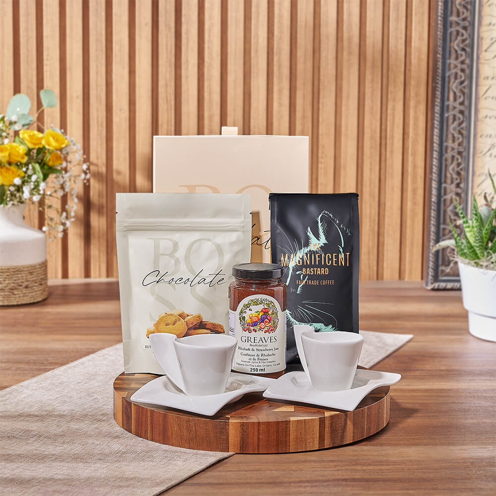 Coffee &amp; Chocolate Delight Gift Set from Maine Baskets - Gourmet Gift Basket - Maine Delivery