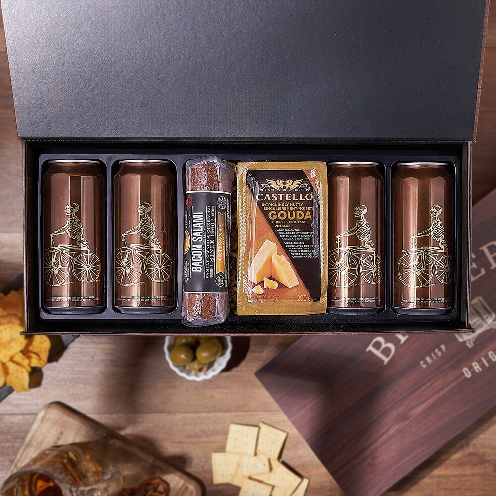 Craft Brew &amp; Charcuterie Gift Box – Maine Baskets – Maine Delivery