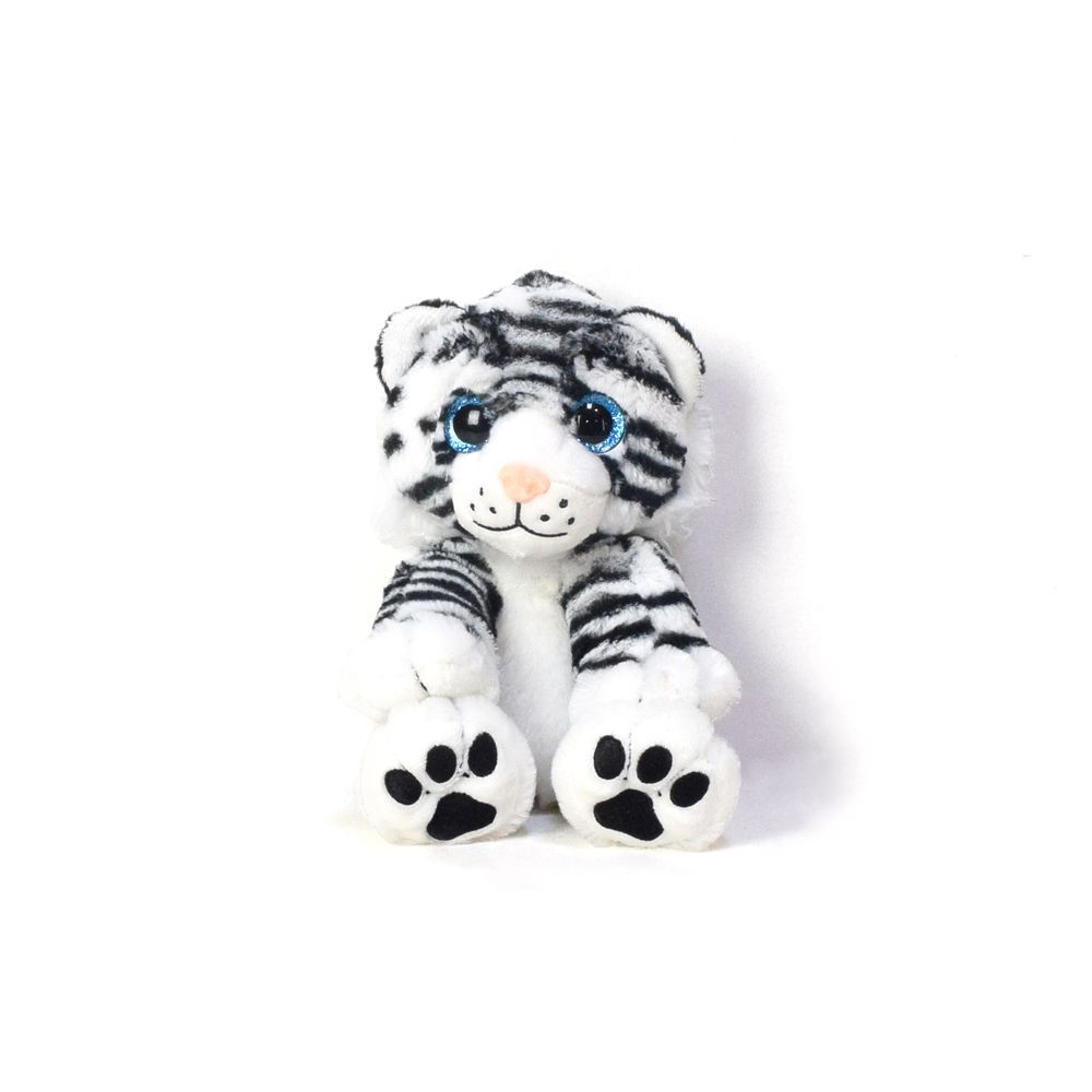 Newborn Gift Set Featuring Champagne, Diaper Cake & Plush Tiger – how the gift is presented