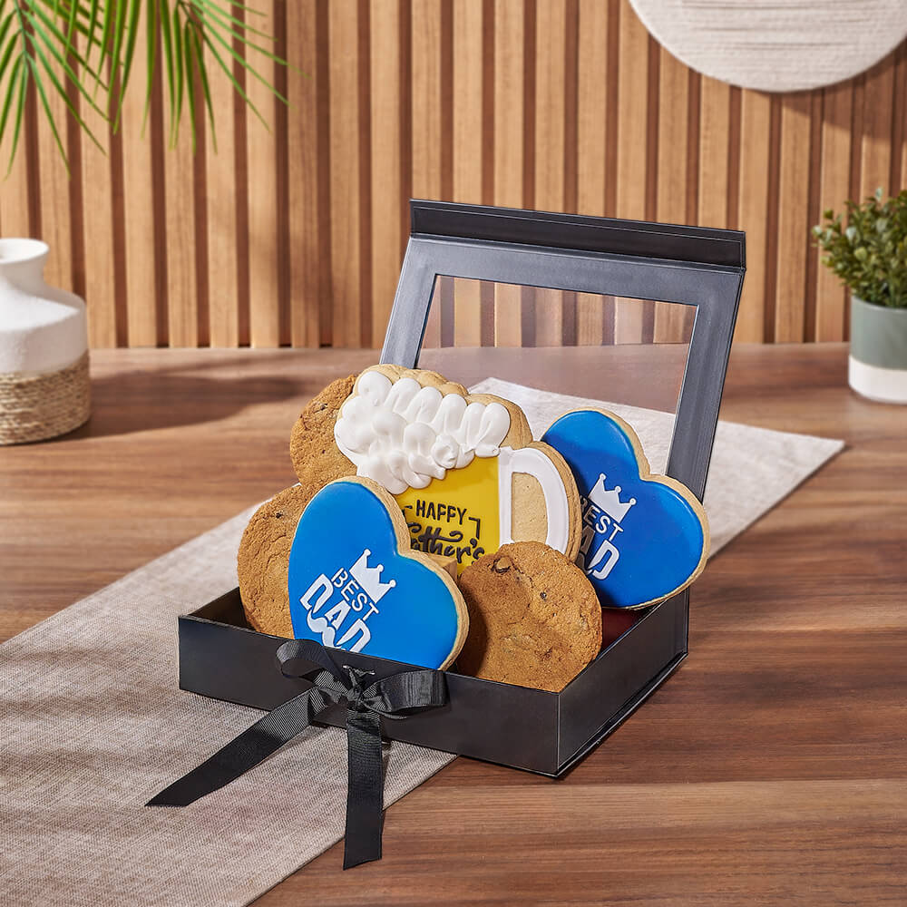 Gourmet Father's Day Cookie Gift Basket – how the gift is presented