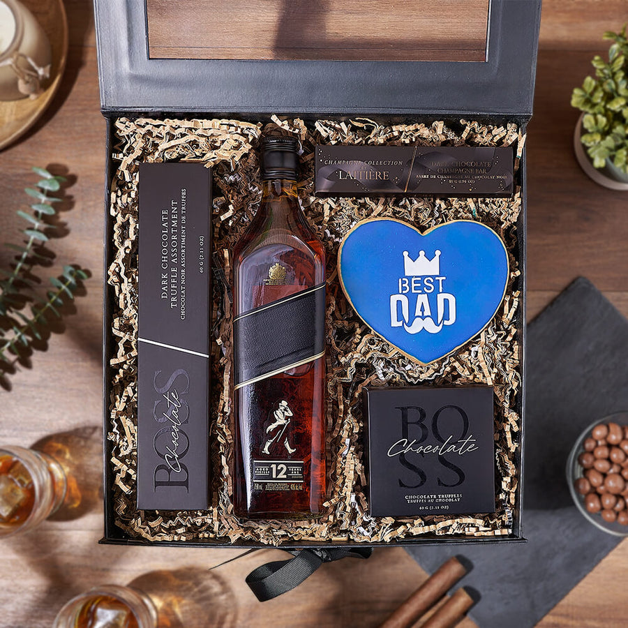 Father’s Day Spirits & Sweets Box from Maine Baskets - Liquor Gift Set - Maine Delivery