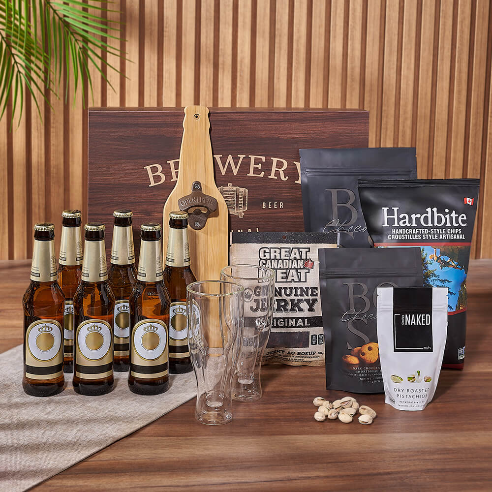 Snack Collection with Beer Gift – how the gift is presented