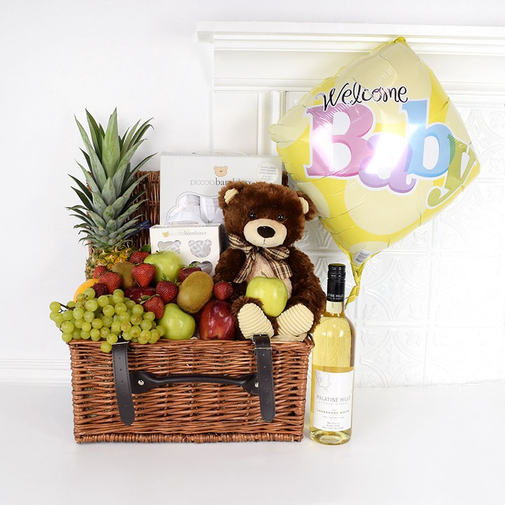 Double Steamed Wicker Basket with Wine – how the gift is presented