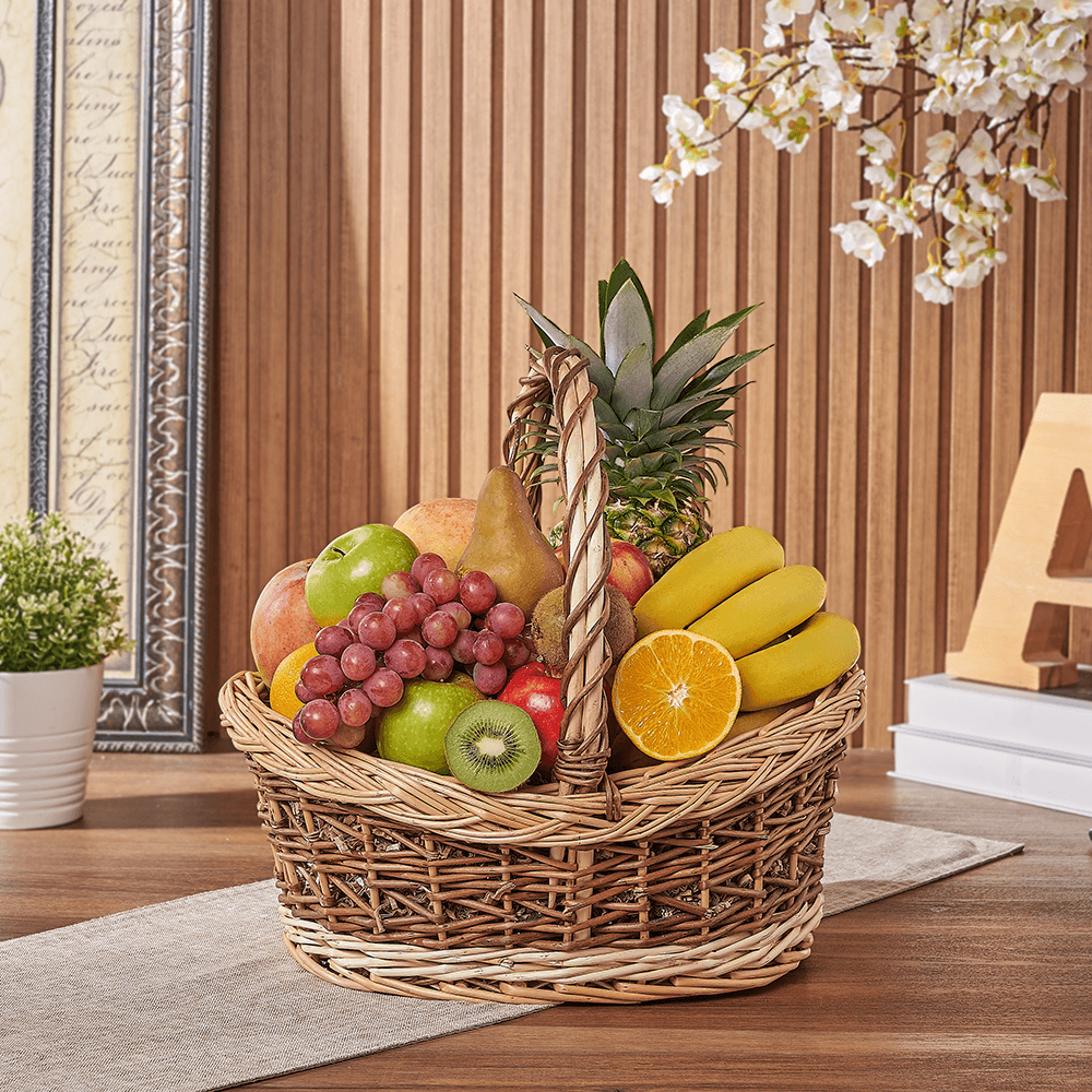 Halal Classic Fruit Basket – how the gift is presented