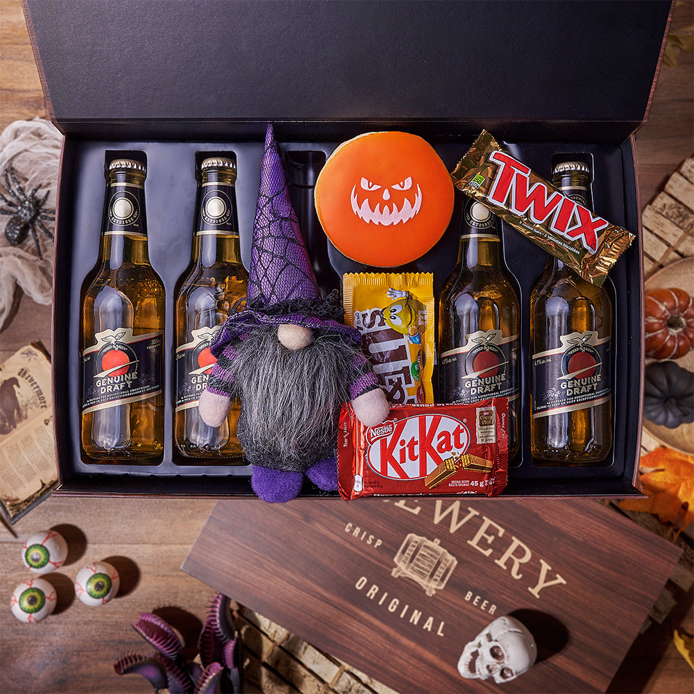 Halloween Candy &amp; Beer Gift, candy gift, candy, beer gift, beer, halloween gift, halloween, Maine delivery