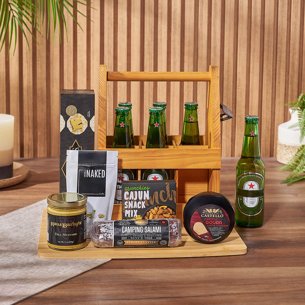 Meat, Cheese &amp; Beer Gift Set, beer gift, beer, charcuterie gift, charcuterie, Maine delivery