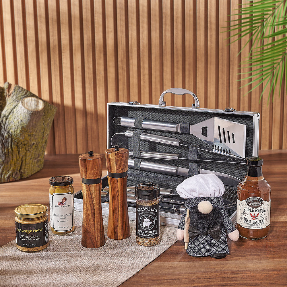 Mediterranean Grilling Gift Set from Maine Baskets - Grill &amp; Bbq Gift Basket - Maine Delivery