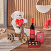 Morningside Valentine’s Day Basket from Maine Baskets - Wine Gift Set - Maine Delivery