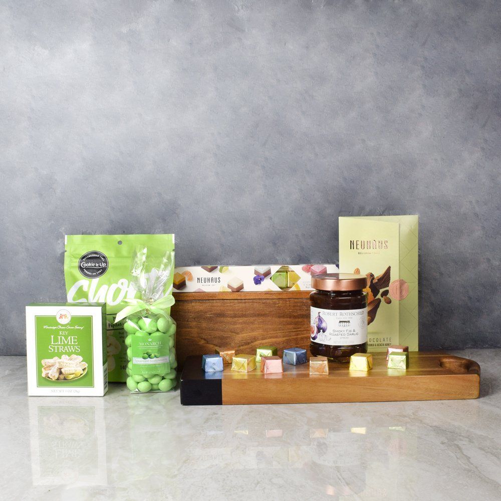 Artisan Chocolate and Truffle Basket – how the gift is presented