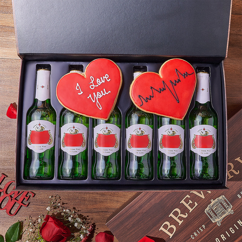 Valentine's Day Beer Bottle Box – how the gift is presented