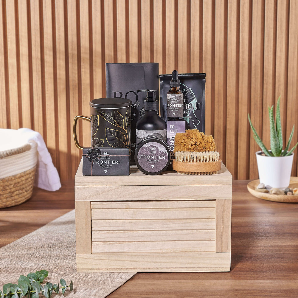 Dark Chocolate Spa Gift Set – how the gift is presented