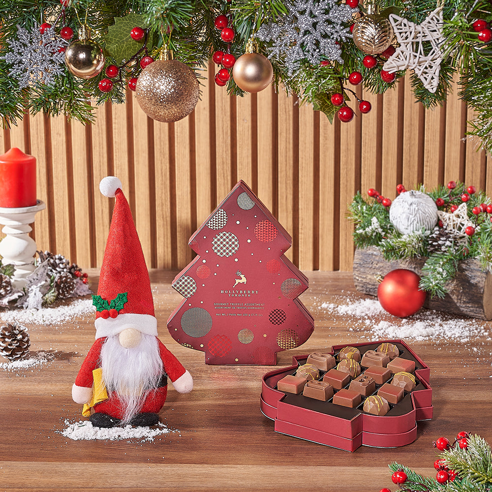 Santa &amp; Gourmet Chocolates Gift Set, Christmas gift, Christmas, chocolate gift, chocolate, Maine delivery