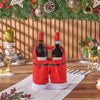 Santa’s Holiday Wine Duo Bag, christmas gift, christmas, wine gift, wine, holiday gift, holiday, Maine delivery