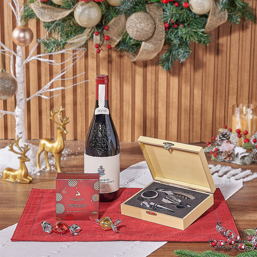 Snowman’s Wine &amp; Chocolate Pairing, wine gift, wine, chocolate gift, chocolate, Christmas gift, christmas, Maine delivery