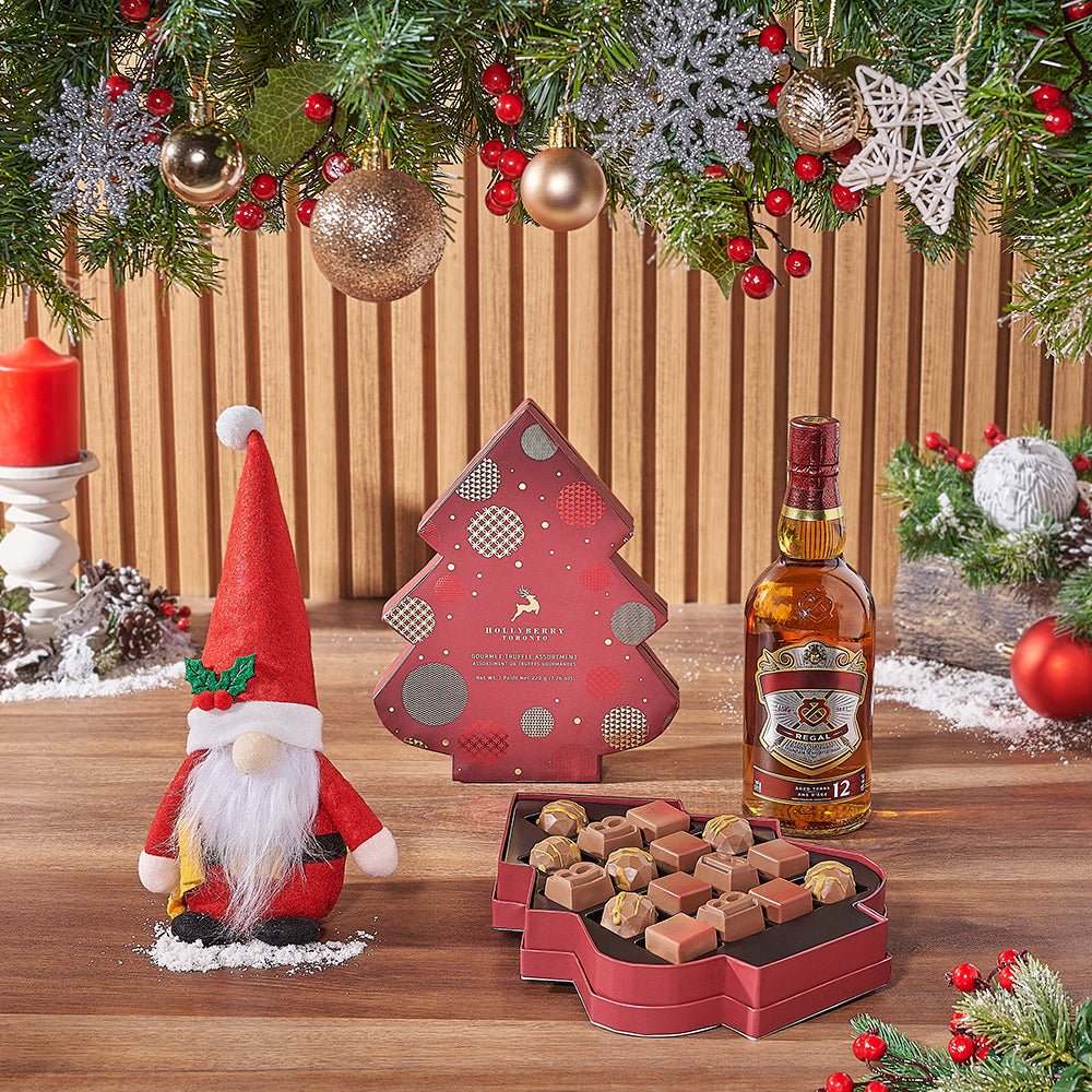 Spirit of the Season Gift Set, liquor gift, liquor, chocolate gift, chocolate, christmas gift, christmas, Maine delivery