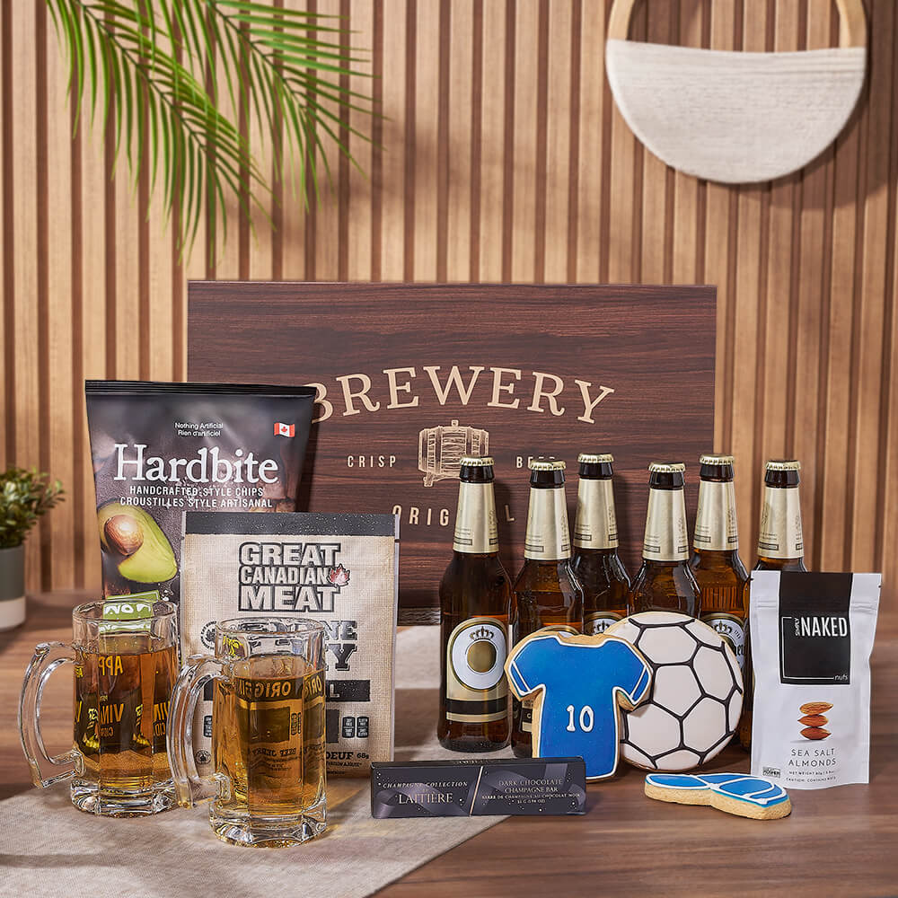 Sports Fan &amp; Beer Gift Set, beer gift, beer, cookie gift, cookie, sports gift, sports, Maine Delivery