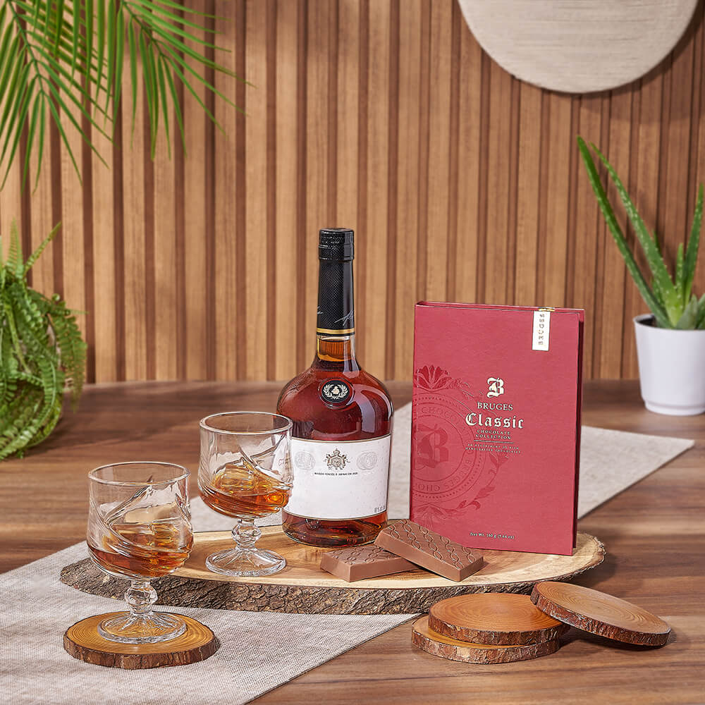 Milk Chocolate and Vodka Gift Set – how the gift is presented