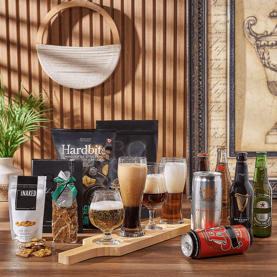 Sweet & Salty Beer Flight Sampler, beer gift, beer, chocolate gift, chocolate, Maine delivery