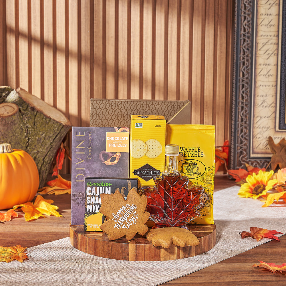 Thanksgiving Sweet &amp; Salty Snack Board, thanksgiving gift, thanksgiving, chocolate gift, chocolate, cookie gift, cookie, Maine delivery