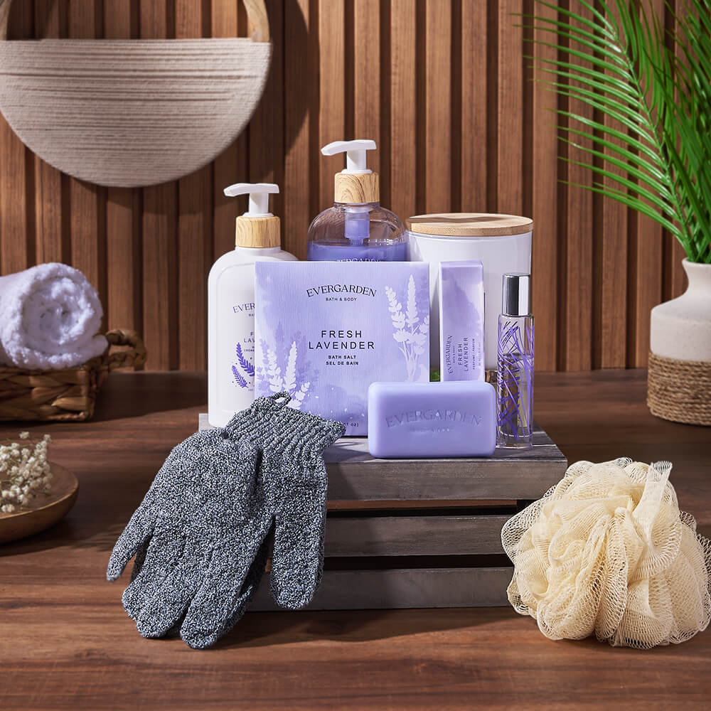 Lavender Scented Spa Gift – how the gift is presented