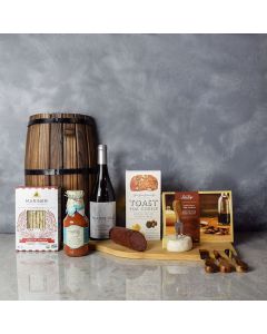 Meat, Cheese & Crackers Wine Gift Basket, wine gift baskets, gourmet gift baskets, gift baskets