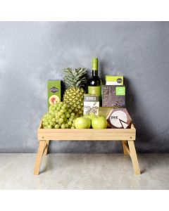 Green & Bountiful Wine Gift Set, wine gift baskets, gourmet gift baskets, gift baskets, gourmet gifts
