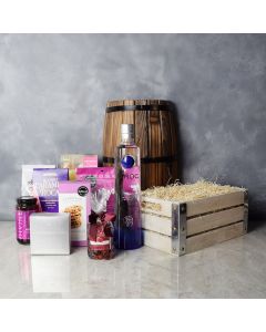 Perfectly Pink Sweets Gift Set with Liquor, liquor gift baskets, gourmet gifts, gifts
