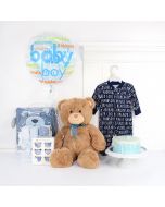 Cute Little Guy Gift Basket, Baby Boy Gift Set
