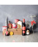 Christmas Tea & Treat Gift Set, wine gift baskets, gourmet gifts, gifts